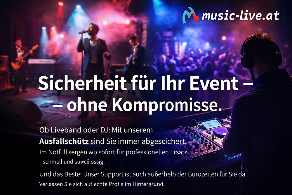 Ausfallschutz für Liveband und DJ: Veranstaltungen sicher planen