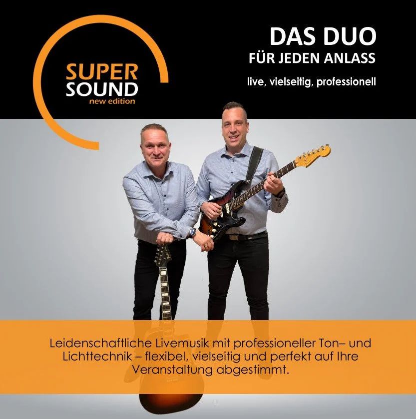 Supersound – New Edition: Livemusik für Feiern und Veranstaltungen